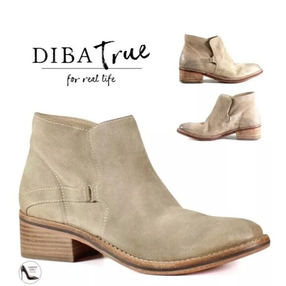 Diba True Casp Ian Caspian Boot Western Cowgirl Ankle Bootie Suede NWT Size 9.5 - Picture 1 of 2
